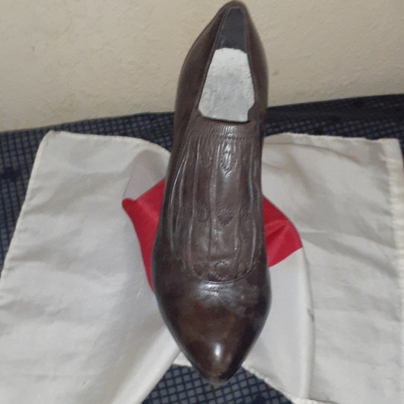 Leather, dark brown ,size 6 made in italy - Picture 2 of 7